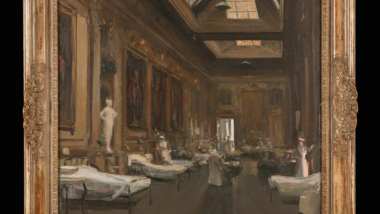 The painting 'The Ball Room at Londonderry House' by Sir John Lavery at Mount Stewart, County Down